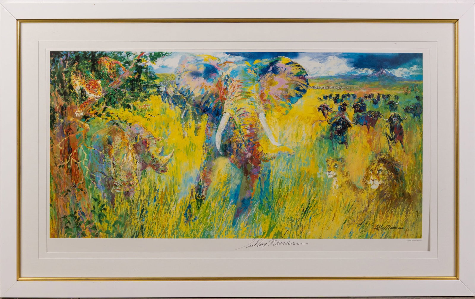 LeRoy Neiman (1921-2012) - "The Big Five", Hand Signed Serigraph: LeRoy Neiman (1921-2012) - "The Big Five", Hand Signed Serigraph Size 29" x 47" Literature Brooks Auction – Online Auction Terms & Conditions Contact: (856) 694-2960 | info@brooks.auction READ