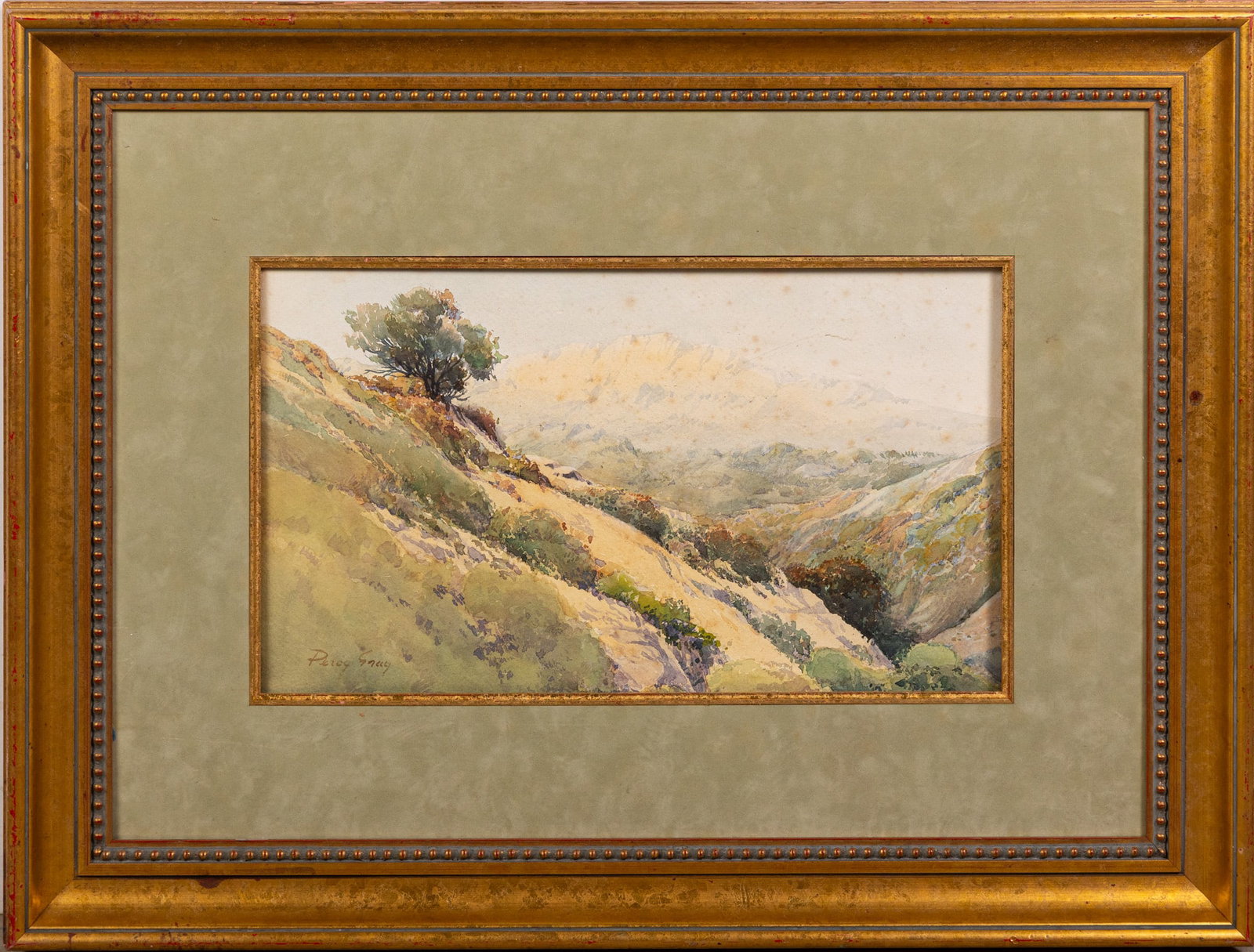 Percy (Henry Percy) Gray (1869-1952) - California Landscape, Watercolor on Paper: Percy (Henry Percy) Gray (1869-1952) - California Landscape, Watercolor on Paper Size 22" x 28" Literature Brooks Auction – Online Auction Terms & Conditions Contact: (856) 694-2960 | info@broo