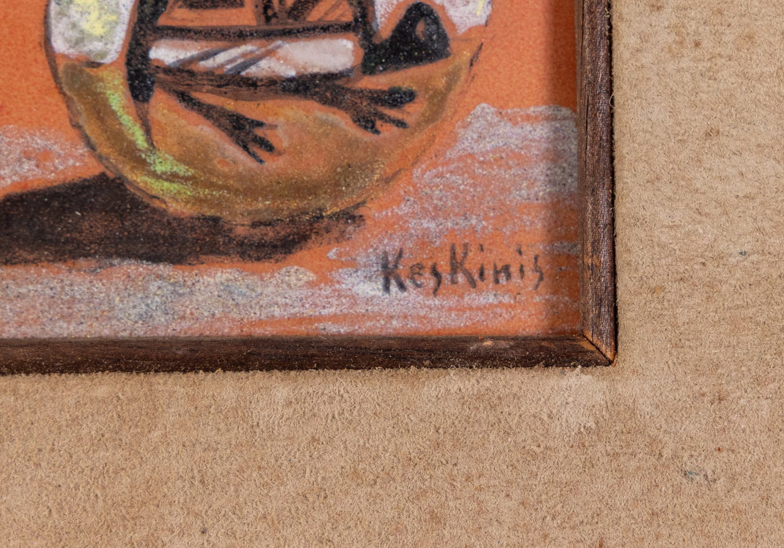 Daphne Keskinis (American, 20th C.) - Still Life, Enamel on Copper - 2