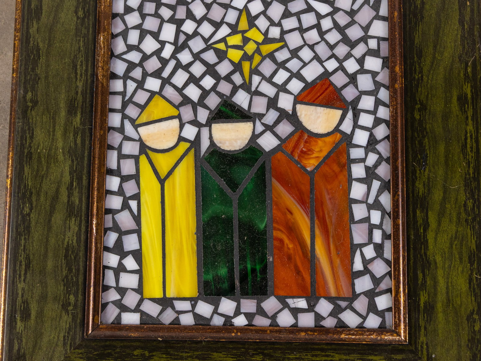 Stained Glass Mosaic of the Three Wise Men and the North Star - 2