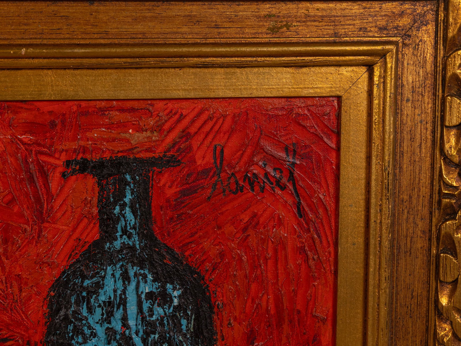 Mid-Century Impasto Still Life, Oil on Canvas - 2