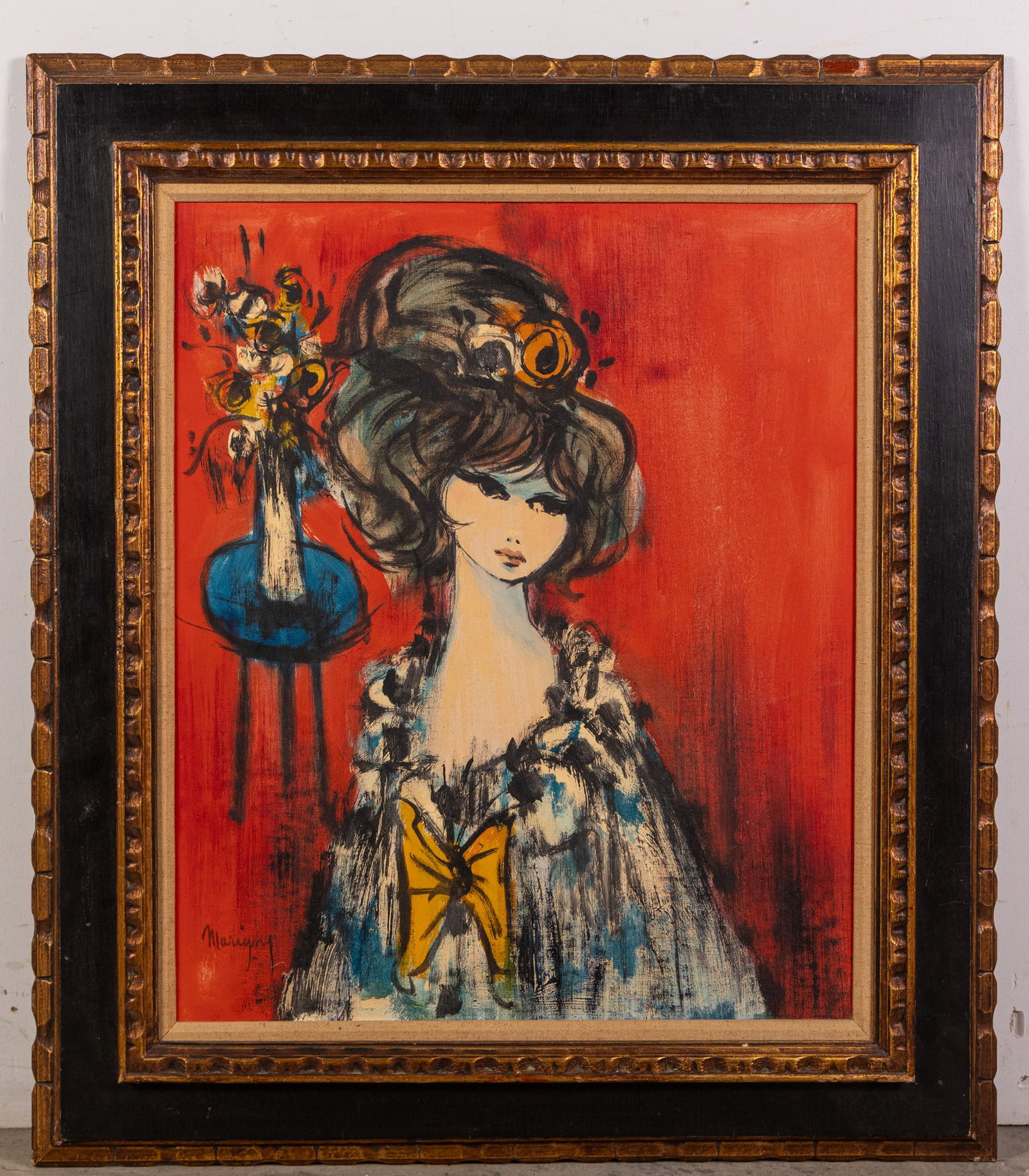 Paul Marigny (1922-1998) - Big-Eyed Portait of Woman, Oil on Canvas: Paul Marigny (1922-1998) - Big-Eyed Portait of Woman, Oil on Canvas Size 32" x 28" Literature Brooks Auction – Online Auction Terms & Conditions Contact: (856) 694-2960 | info@brooks.auction