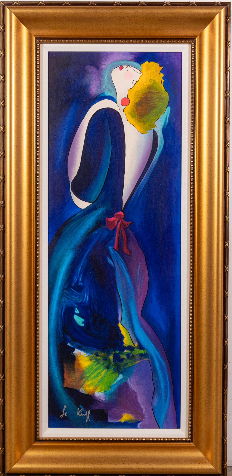 Linda Le Kinff (b. 1949) - "Le Noeud Fluo", Serigraph on Canvas (1 of 4)