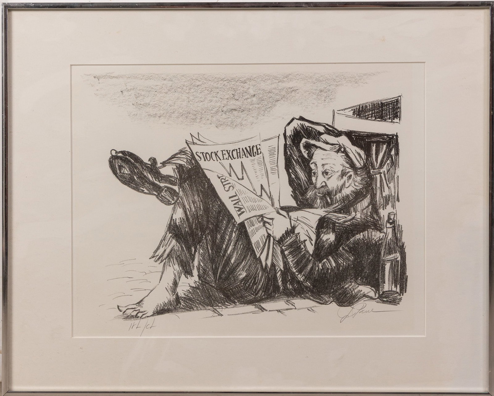 J. Paul (John Le Quintana) - "Stock Exchange", Etching: J. Paul (John Le Quintana) - "Stock Exchange", Etching Size 20" x 25" Literature Brooks Auction – Online Auction Terms & Conditions Contact: (856) 694-2960 | info@brooks.auction READ BEFORE YOU