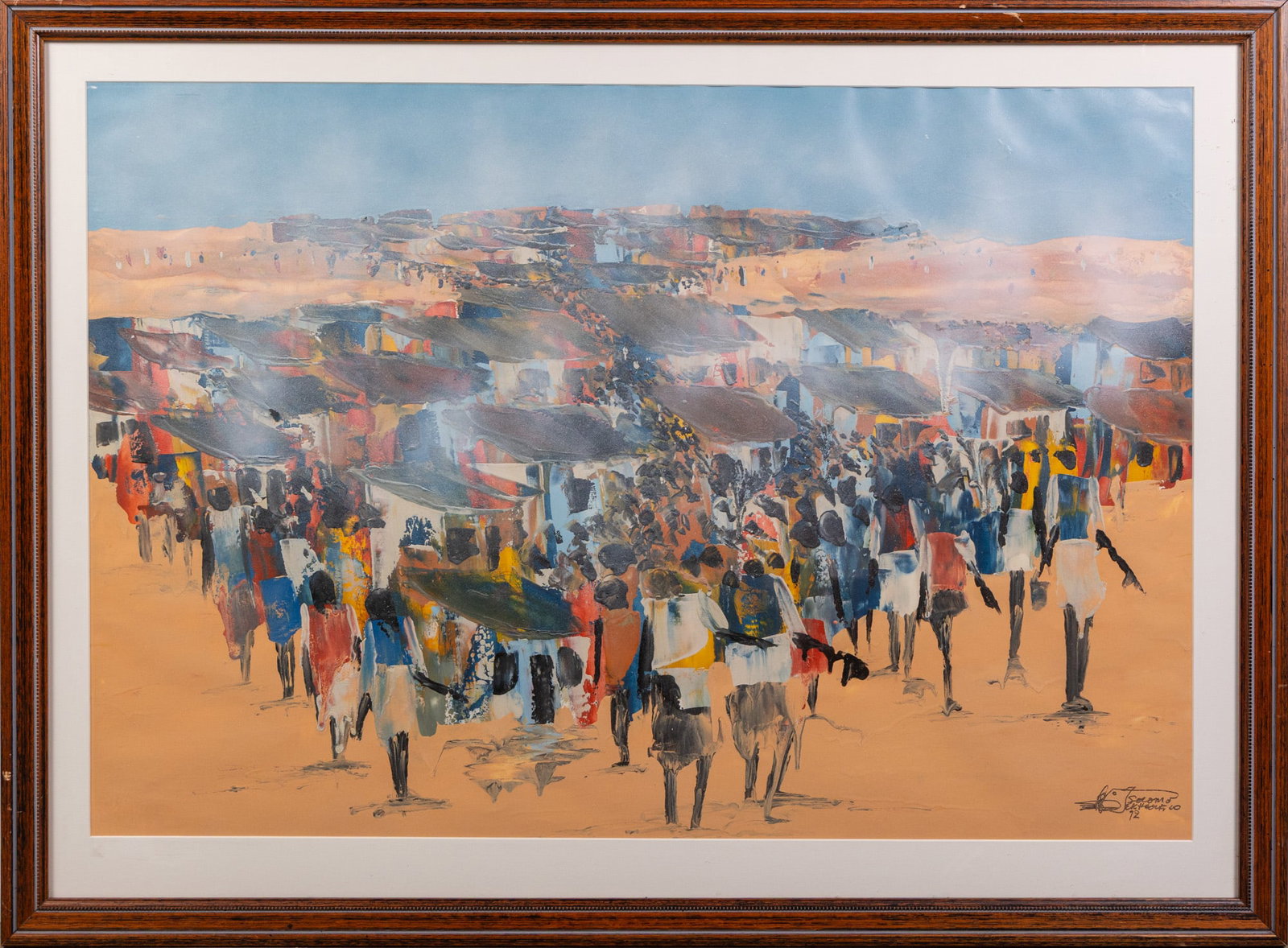 Solomon Sekhaolelo (b.1937 South African) - Hazy African Landscape, Oil on Paper: Solomon Sekhaolelo (b.1937 South African) - Hazy African Landscape, Oil on Paper Size 29" x 39" Literature Brooks Auction – Online Auction Terms & Conditions Contact: (856) 694-2960 |
