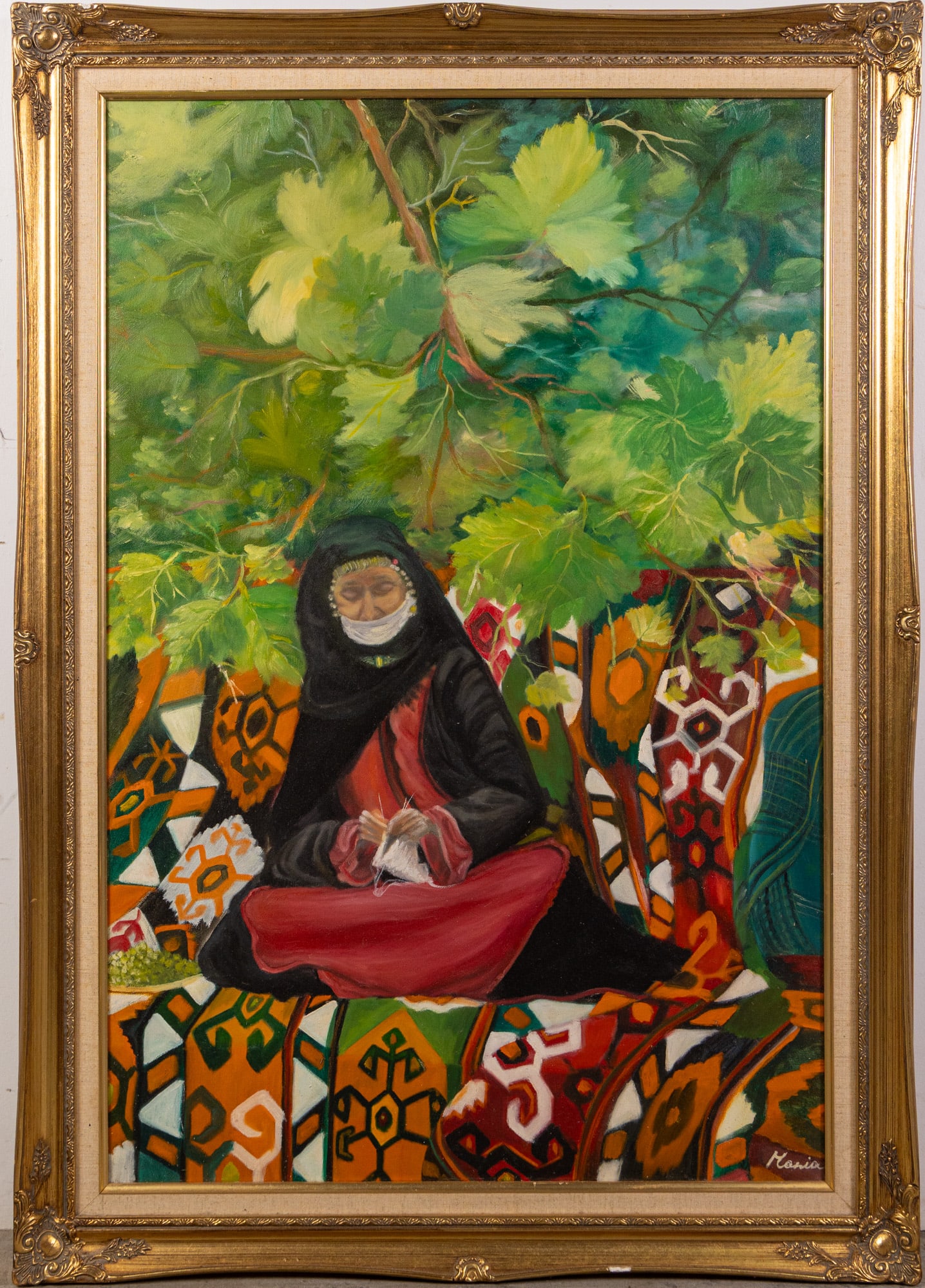 "The Armenian Mother", Oil on Canvas: Signed "Maria", this painting is after a photograph by Victor Adyan Size 41" x 29" Literature Brooks Auction – Online Auction Terms & Conditions Contact: (856) 694-2960 | info@brooks.auction