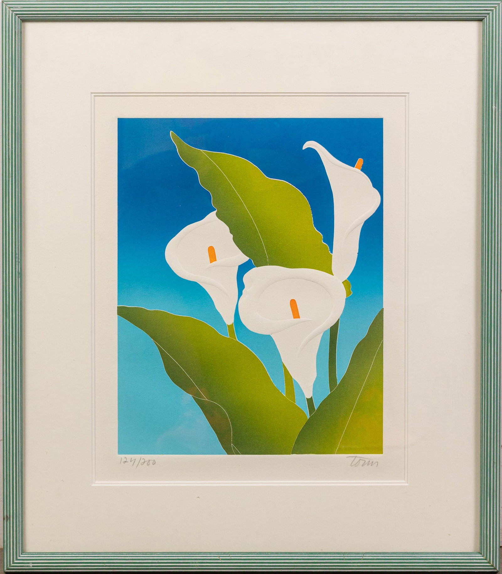 Fernando Torm (b. 1944) - " Calla Lillies", 124/200 Embossed Lithograph (1 of 3)