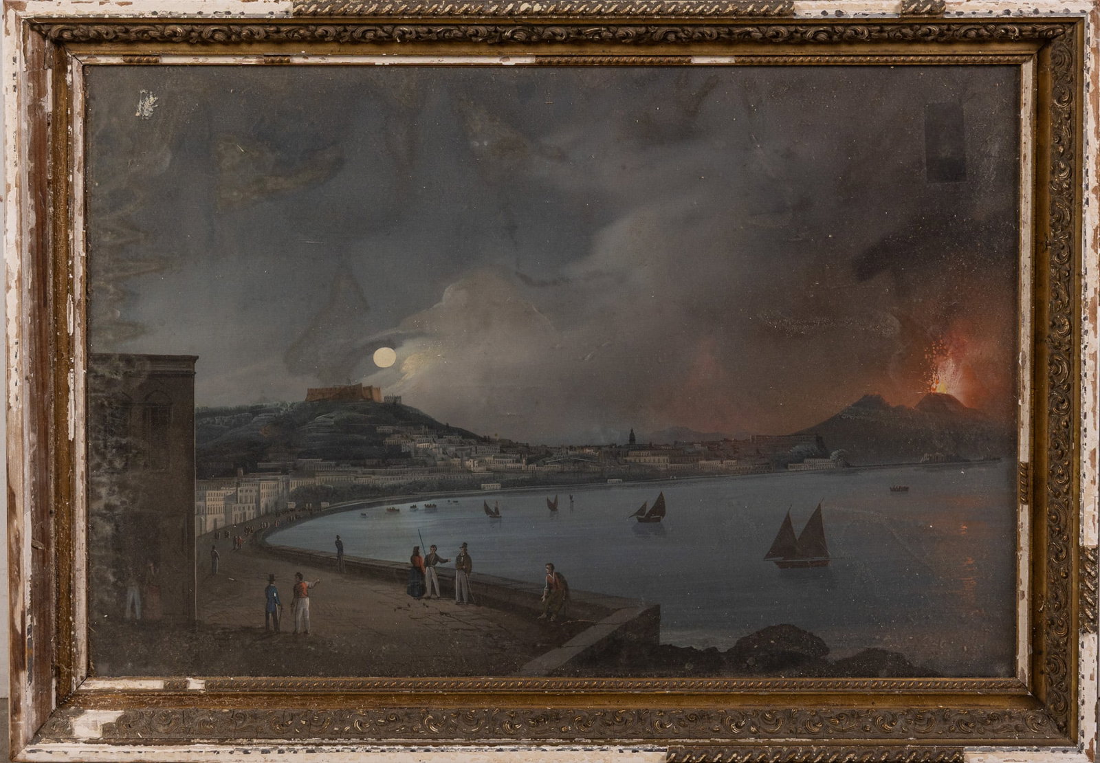 Neopolitan School (Italian, mid-19th century), "The Bay of Naples and Mount Vesuvius": Neopolitan School (Italian, mid-19th century), "The Bay of Naples and Mount Vesuvius" Size 19" x 27" Literature Brooks Auction – Online Auction Terms & Conditions Contact: (856) 694-2960 |