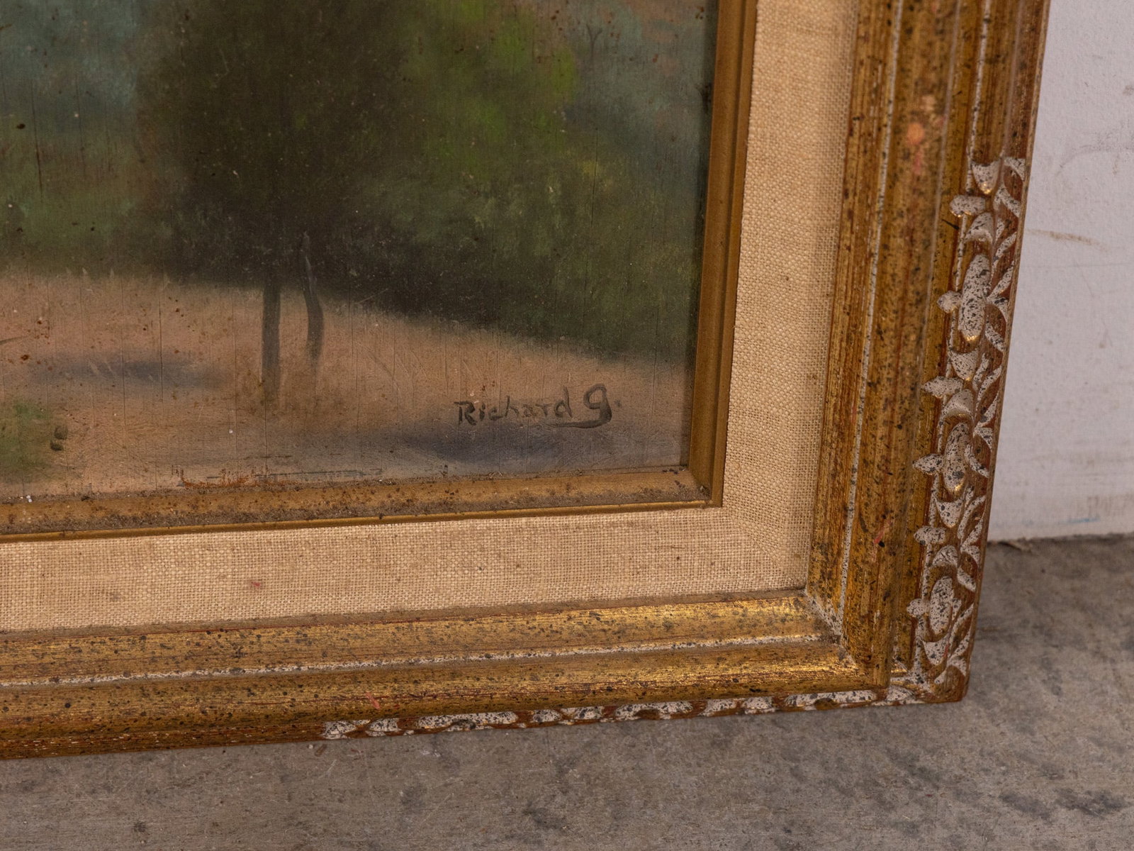 Richard G. - Countryside Villa Nestled Among Rolling Hills, Oil on Wood - 2