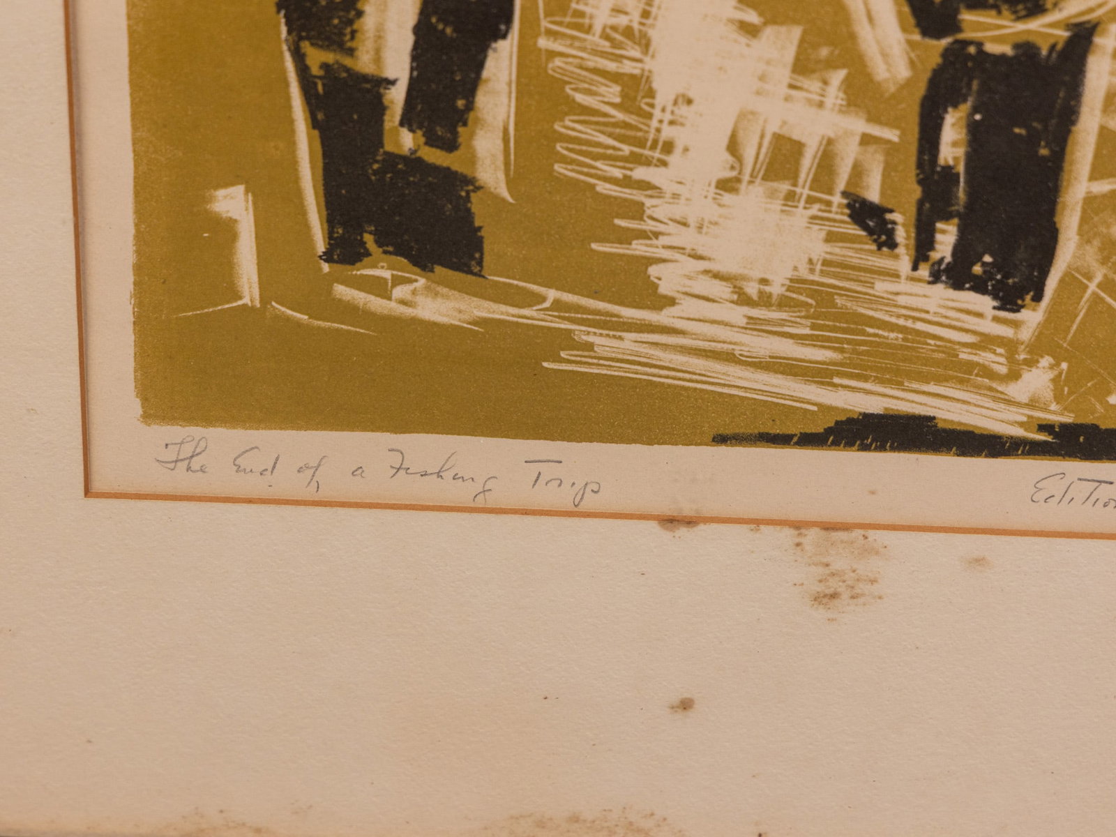 Doris Barsky Kreindler (1901-1974) - "The End of a Fishing Trip", Lithograph - 2