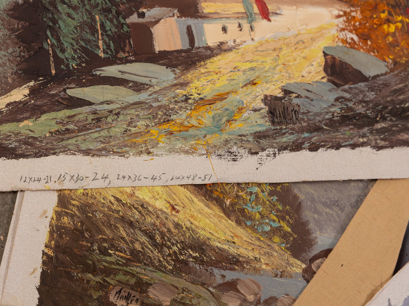 Large Grouping of Landscape Illustrations, Oil on Canvas - 8