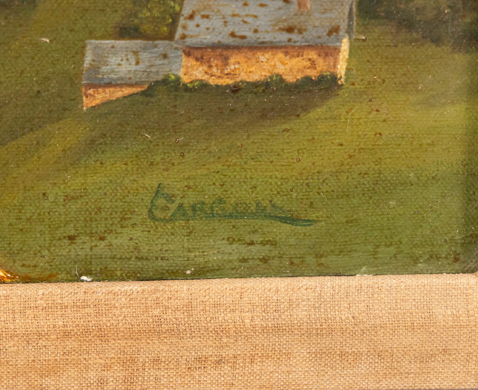 c.1977 Linda C. Carroll - "Blue Ridge Haven", Oil on Canvas - 2
