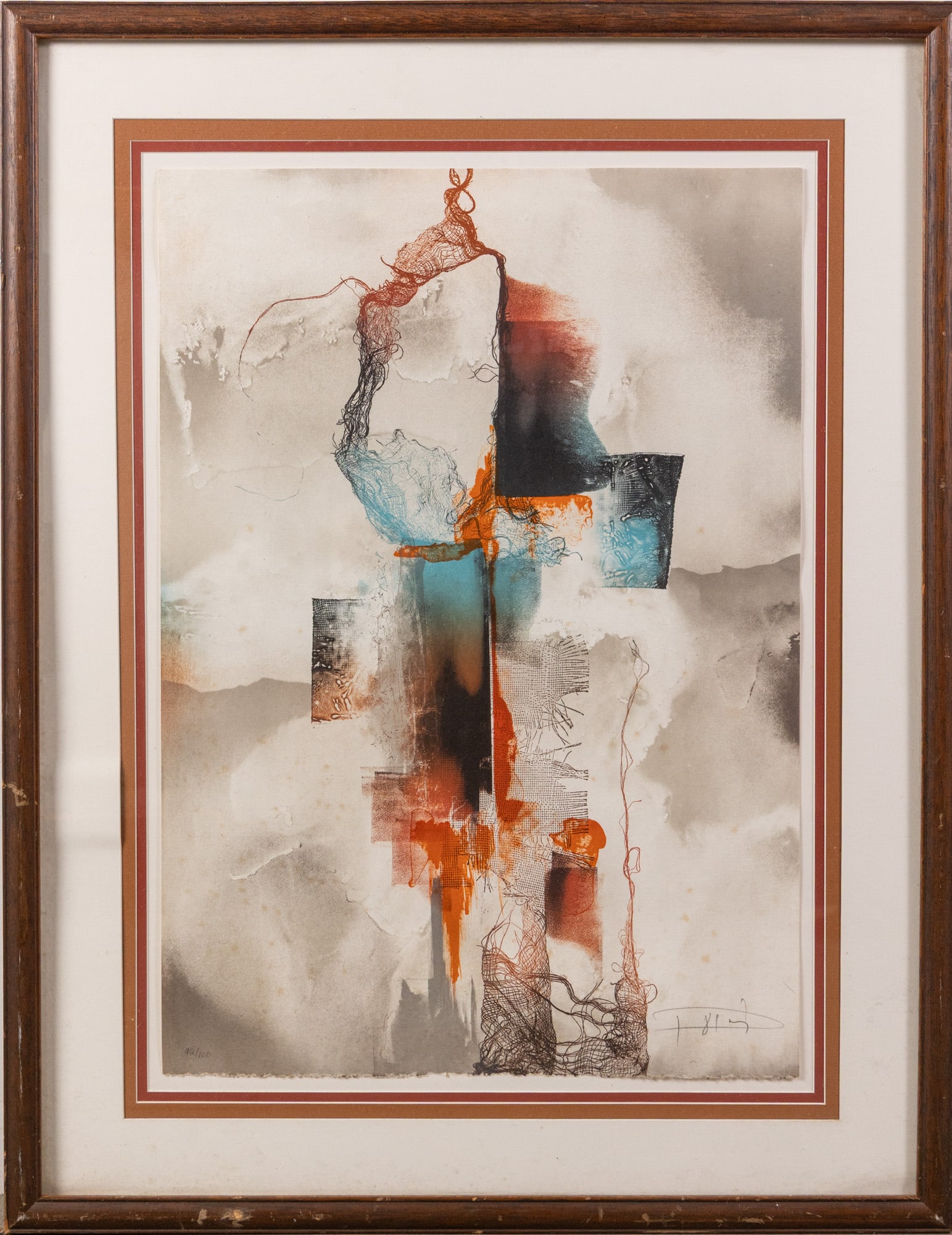 Laszlo Dus (b.1941) - Abstract, 92/100 Lithograph: Laszlo Dus (b.1941) - Abstract, 92/100 Lithograph Size 34" x 26" Literature Brooks Auction – Online Auction Terms & Conditions Contact: (856) 694-2960 | info@brooks.auction READ BEFORE YOU B