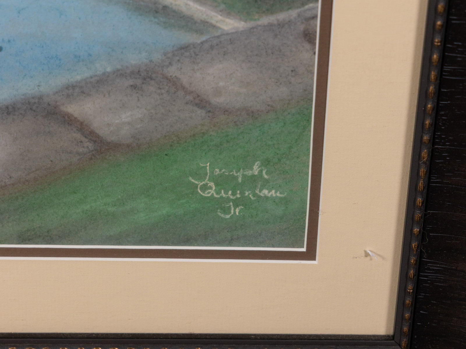 Joseph Quinlan Jr. - Tuscan Villa Landscape Scene, Pastel on Paper - 2