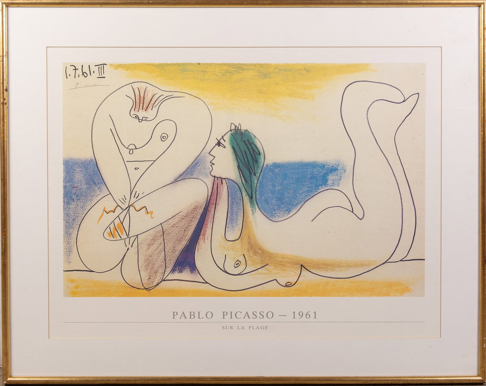 Pablo Picasso (1881-1973) - Sur La Plage, Framed Print: Pablo Picasso (1881-1973) - Sur La Plage, Framed Print Size 28" x 36" Literature Brooks Auction – Online Auction Terms & Conditions Contact: (856) 694-2960 | info@brooks.auction READ BEFORE YOU