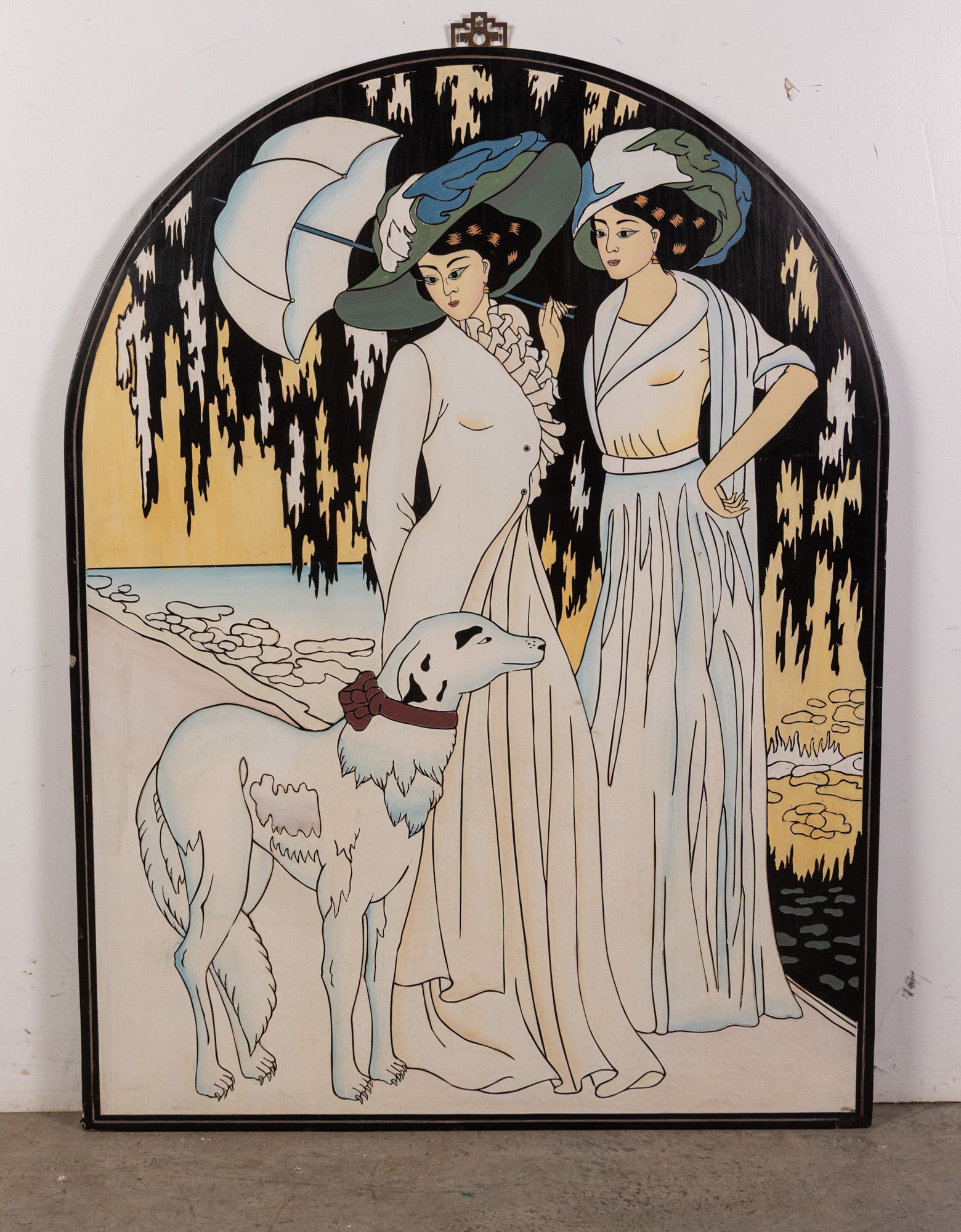 Art Deco-style Arched Wood Wall Panel: Art Deco-style Arched Wood Wall Panel Size 40" x 30" Literature Brooks Auction – Online Auction Terms & Conditions Contact: (856) 694-2960 | info@brooks.auction READ BEFORE YOU BID: We want you