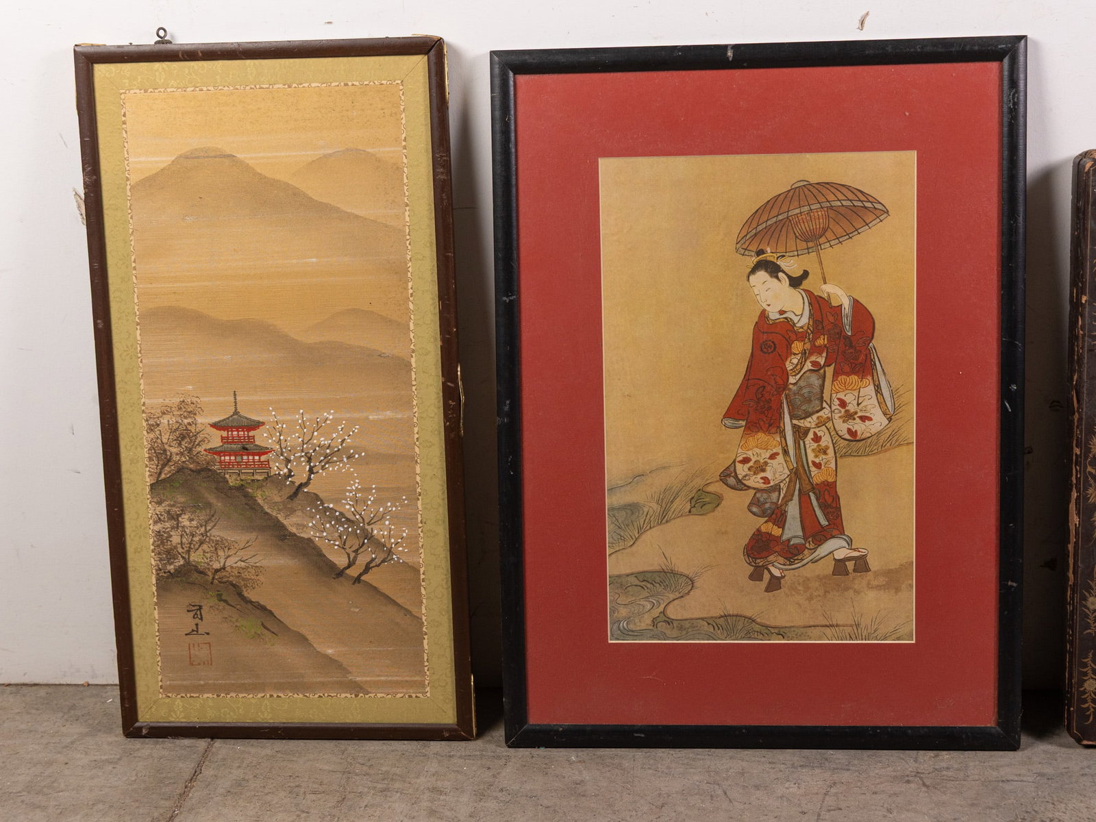 Three Vintage and Antique Asian Pieces of Art ft. Chinoiserie Box - 2