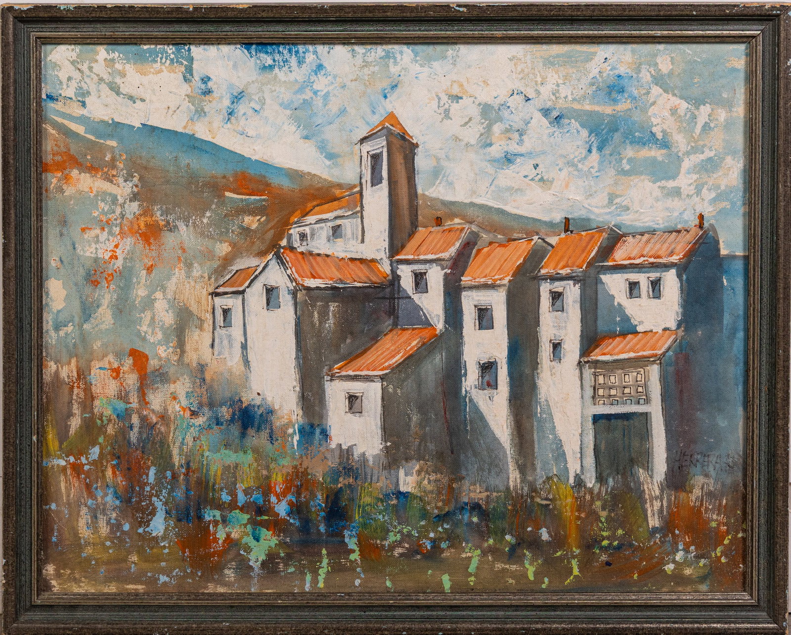 20th c. Impressionistic Mediterranean Hilltop Village Scene, Oil on Canvas: 20th c. Impressionistic Mediterranean Hilltop Village Scene, Oil on Canvas Size 17" x 21" Literature Brooks Auction – Online Auction Terms & Conditions Contact: (856) 694-2960 |