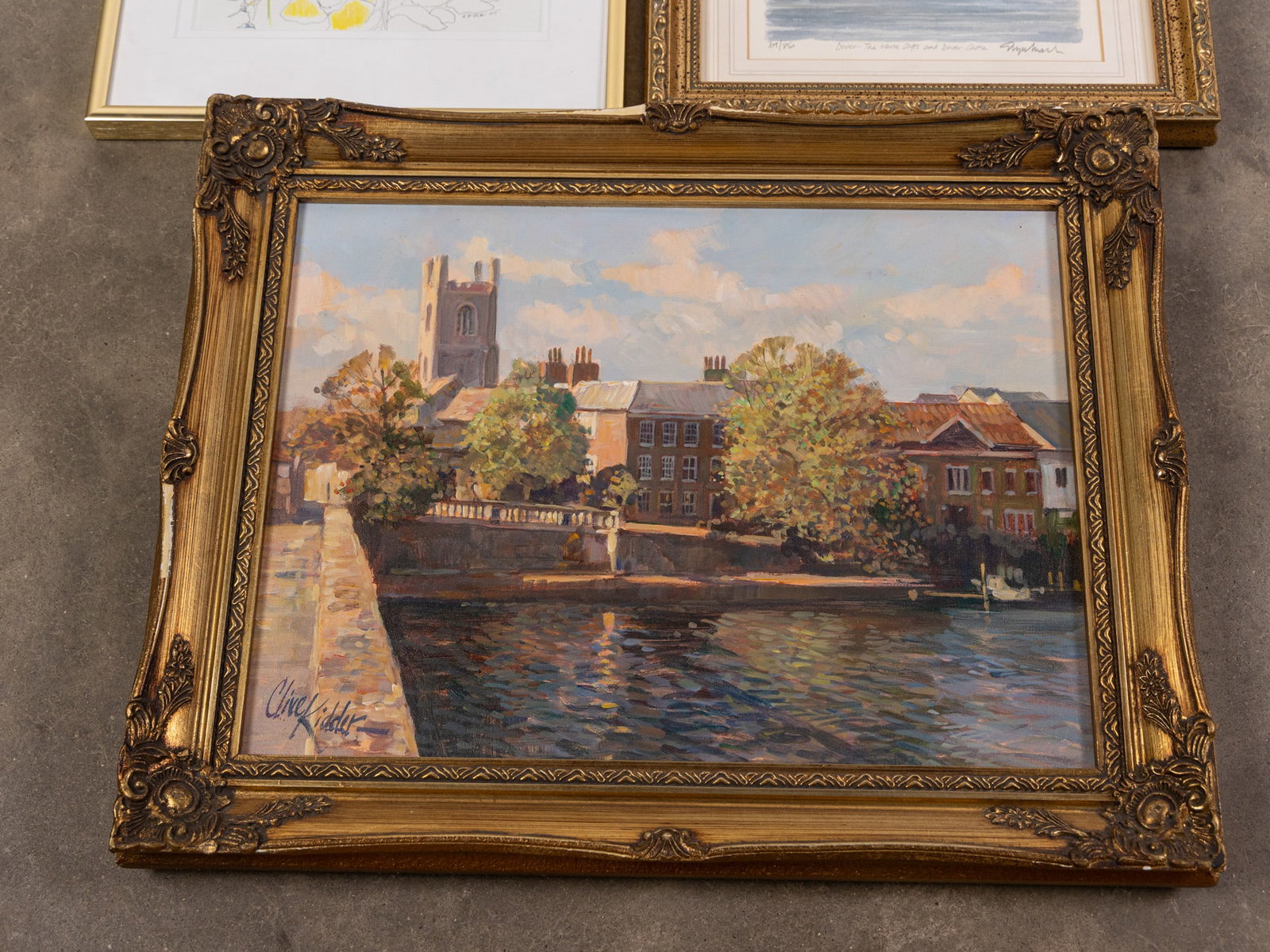 Three Framed Pieces of Art ft. Clive Kidder, Oil on Canvas - 2