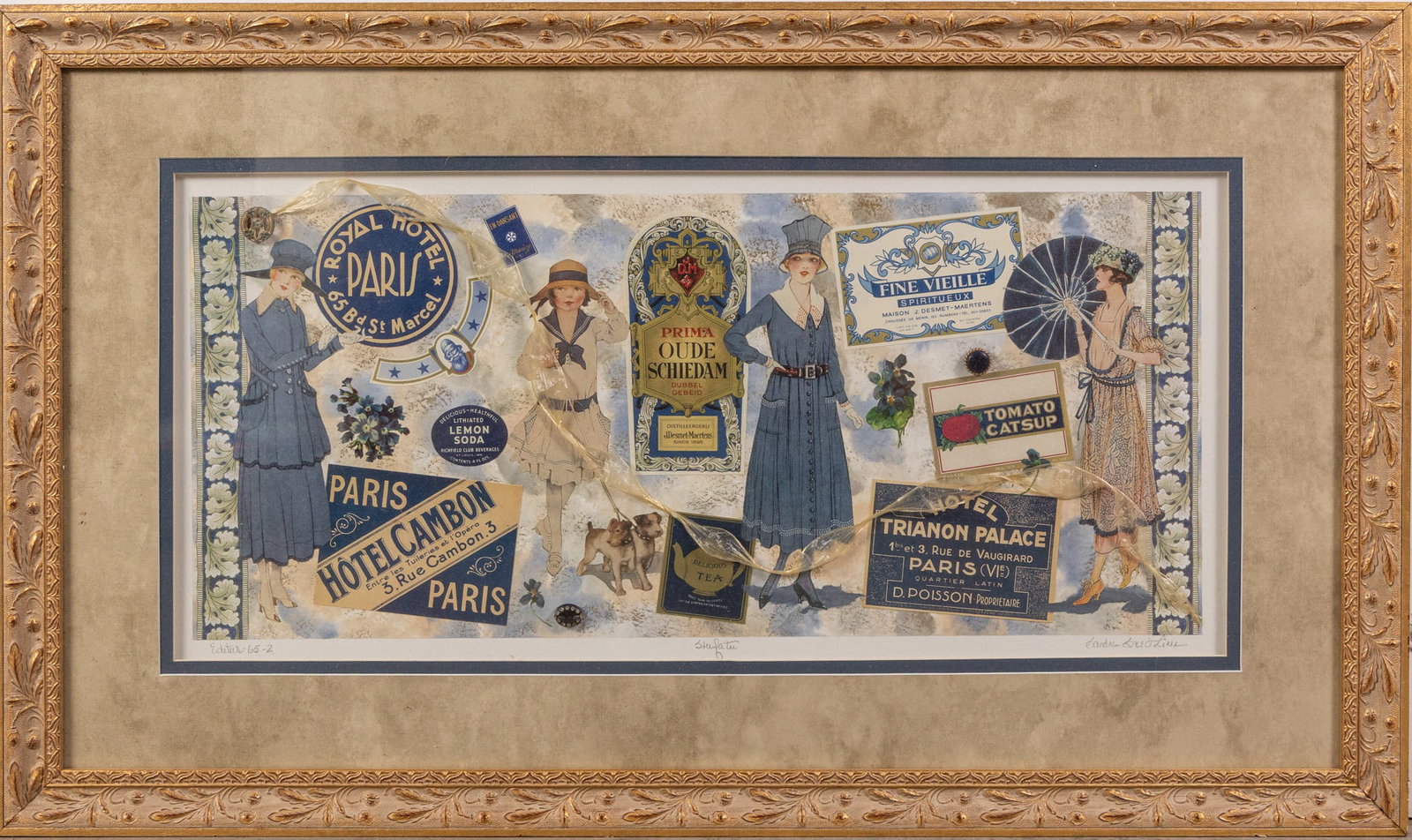 Sandra Sked Lima - Mixed Media Emphemera Assemblage: Sandra Sked Lima - Mixed Media Emphemera Assemblage Size 22" x 37" Literature Brooks Auction – Online Auction Terms & Conditions Contact: (856) 694-2960 | info@brooks.auction READ BEFORE YOU