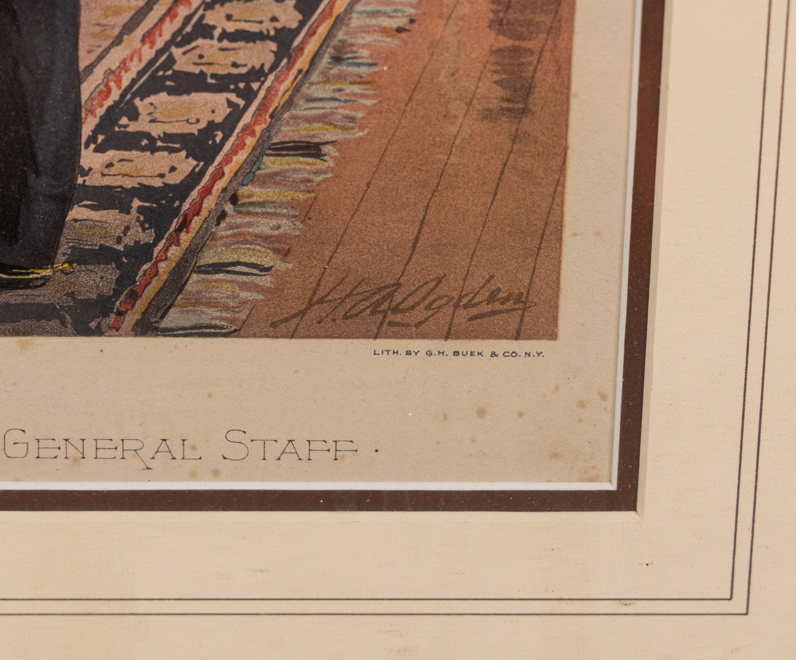 Plate XXXI: Generals and General Staff Officers (1872-1880) Henry Alexander Ogden Print - 2