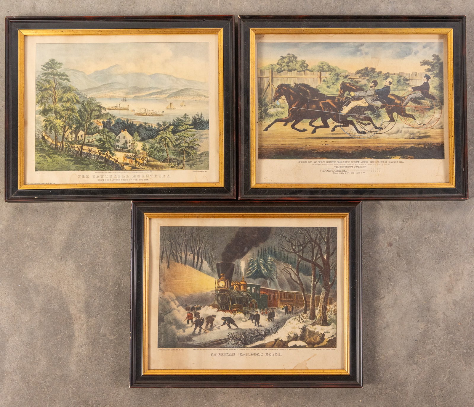 (3) Vintage Currier and Ives Reproduction Prints by Donald Art Co. Inc: (3) Vintage Currier and Ives Reproduction Prints by Donald Art Co. Inc Literature Brooks Auction – Online Auction Terms & Conditions Contact: (856) 694-2960 | info@brooks.auction READ BEFORE