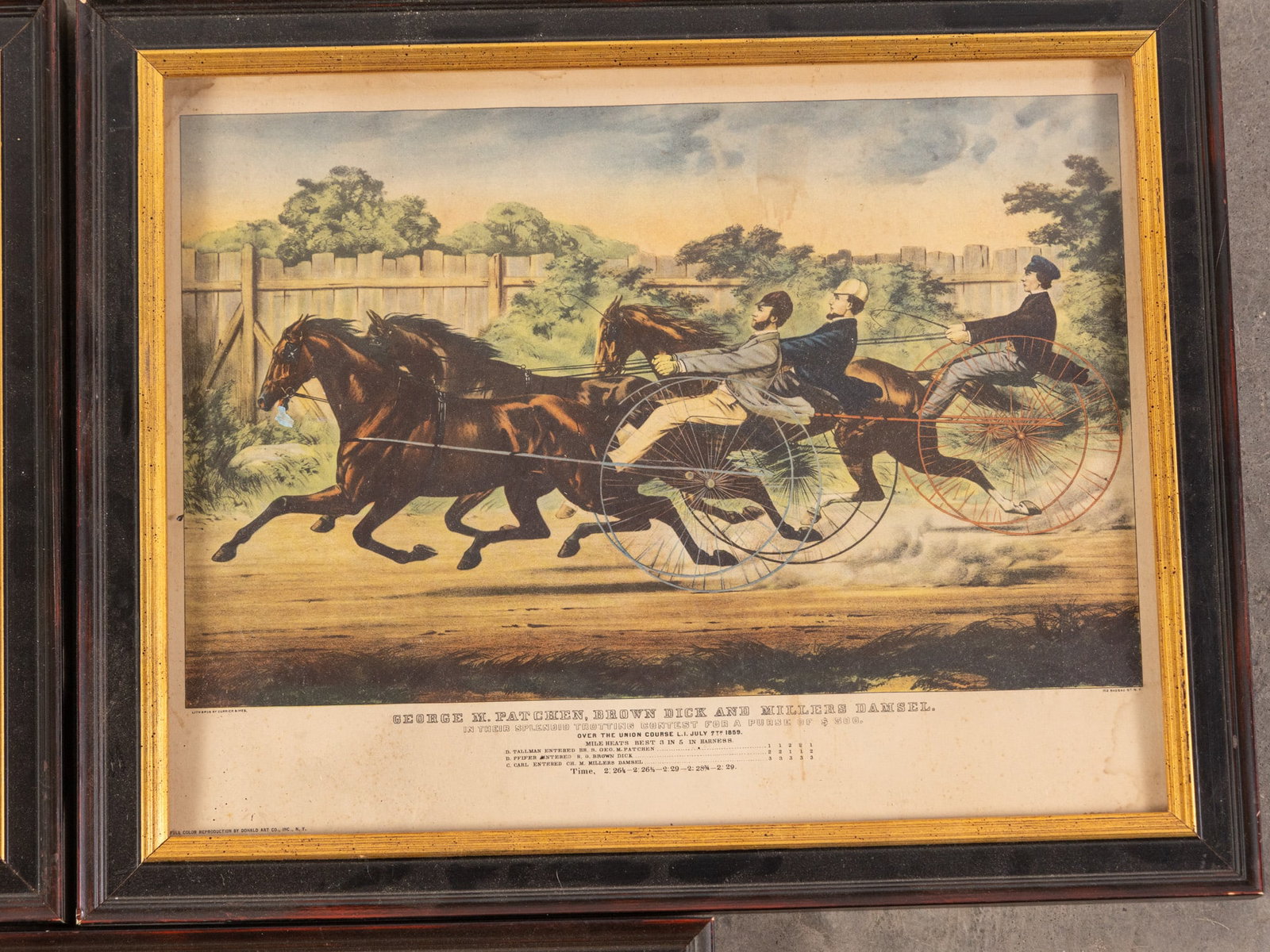 (3) Vintage Currier and Ives Reproduction Prints by Donald Art Co. Inc - 3
