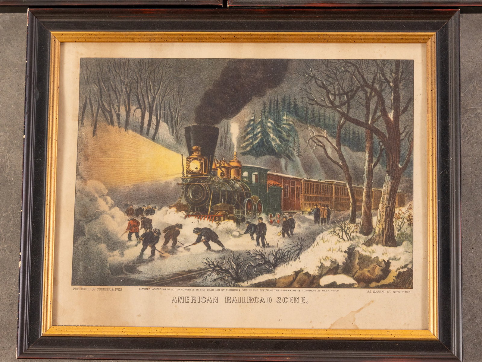(3) Vintage Currier and Ives Reproduction Prints by Donald Art Co. Inc - 4