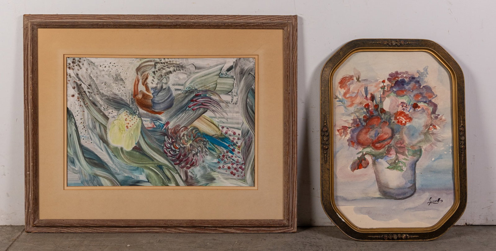 Pair of Vintage Framed Floral Still Life Paintings: Pair of Vintage Framed Floral Still Life Paintings Size 25" x 30" Literature Brooks Auction – Online Auction Terms & Conditions Contact: (856) 694-2960 | info@brooks.auction READ BEFORE YOU