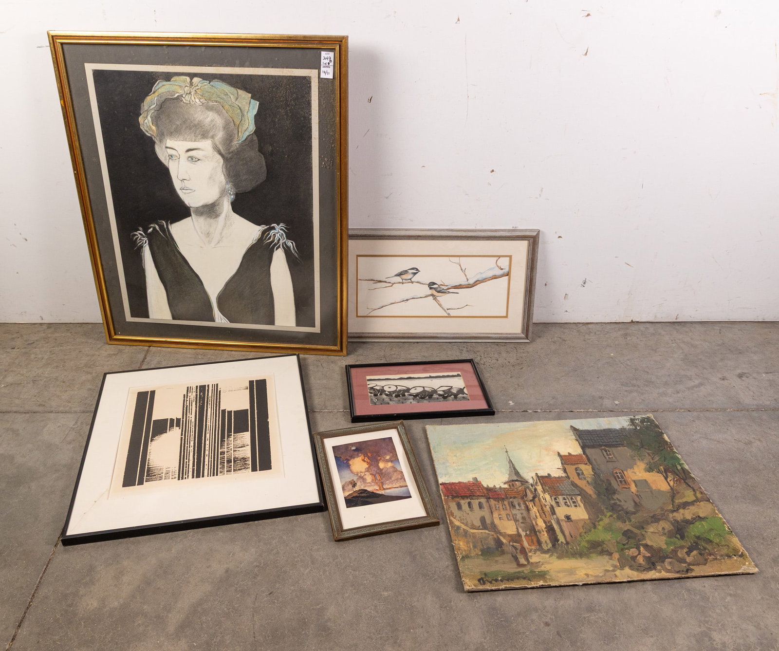 Grouping of Paintings and Prints (1 of 5)