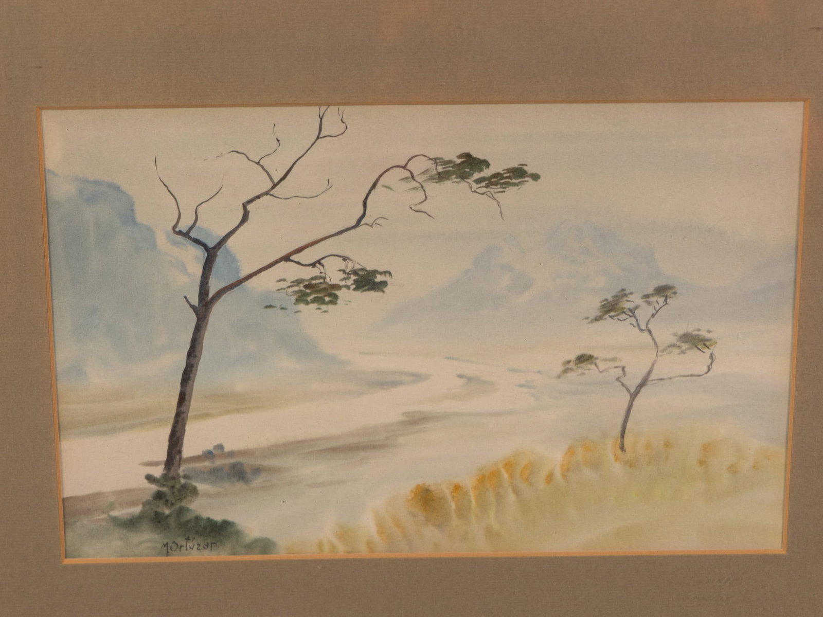 Pair of Vintage Original Watercolors - 2