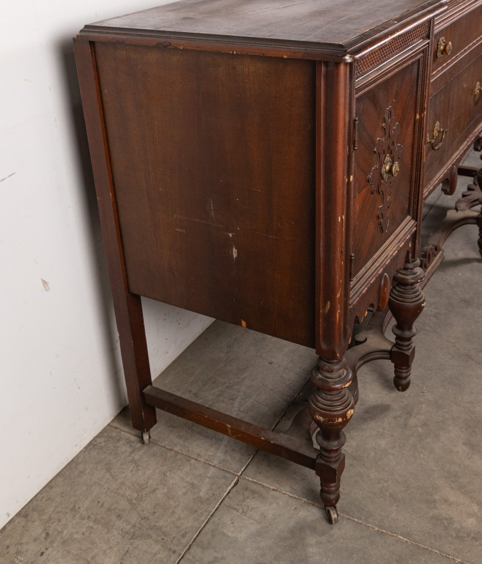 Wooden Ornate Jacobean-Style Buffet - 3