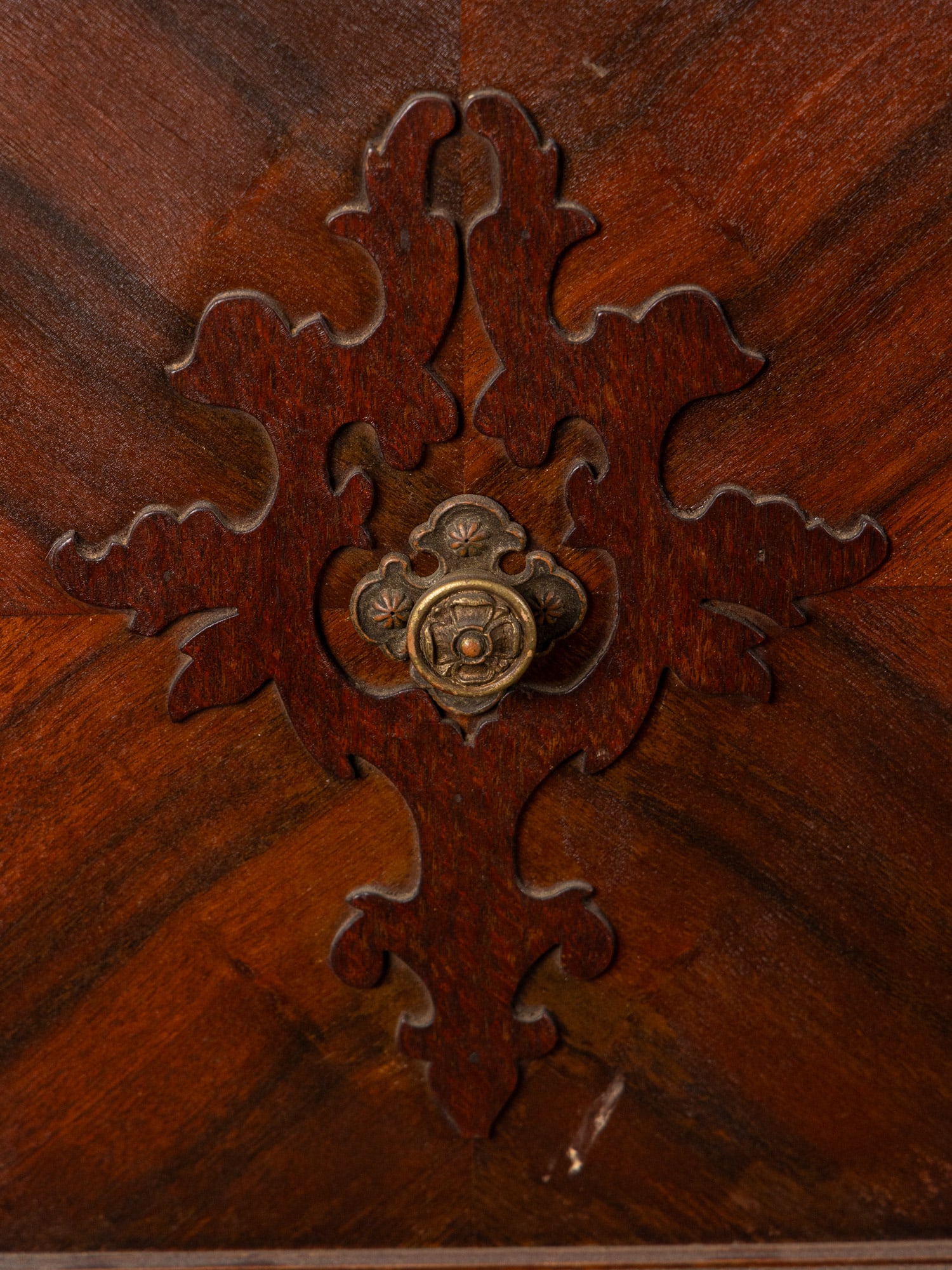 Wooden Ornate Jacobean-Style Buffet - 5