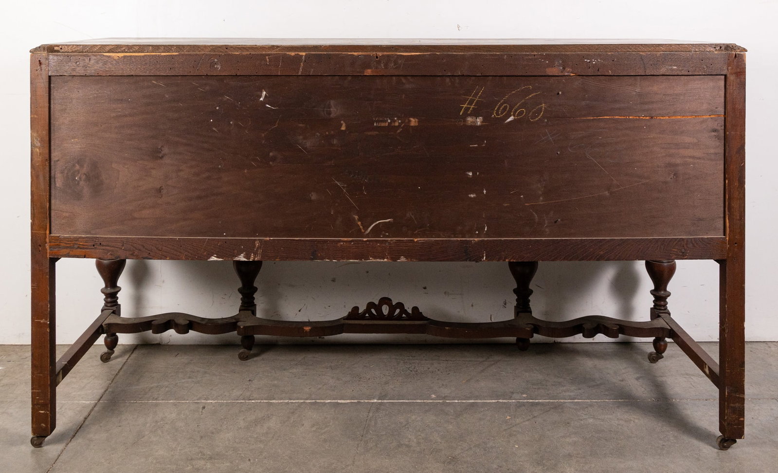 Wooden Ornate Jacobean-Style Buffet - 9