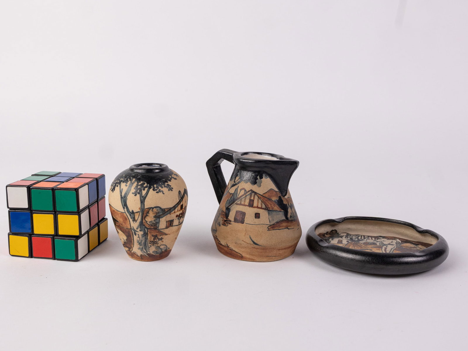 Three Pieces R.F. Ciboure French Pottery - 2