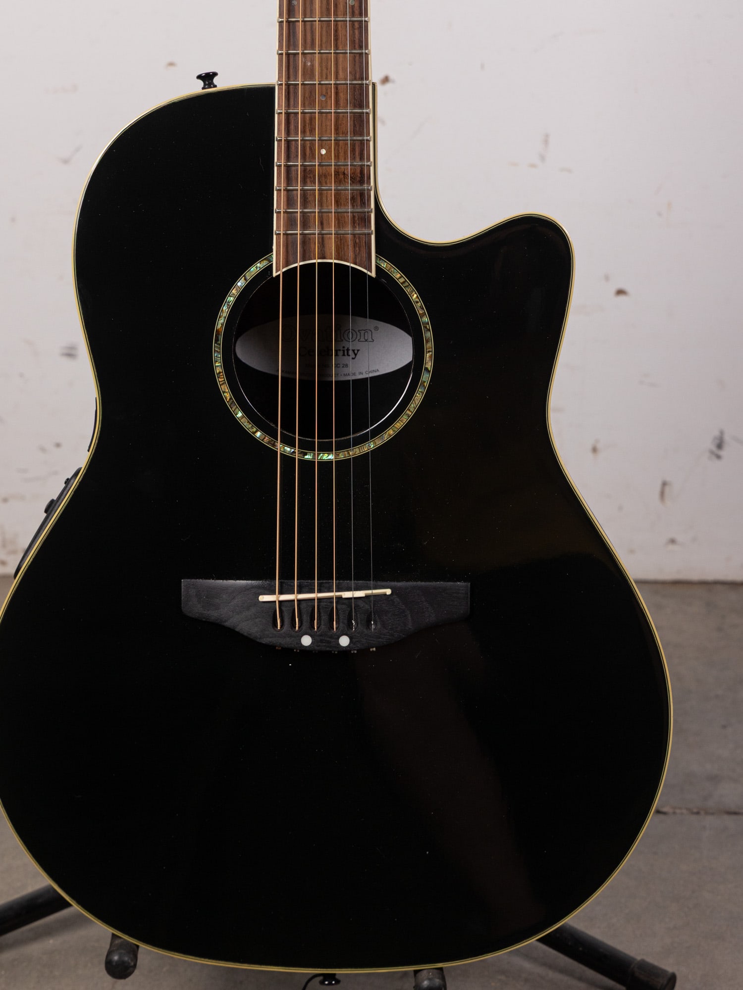 Ovation Celebrity Acoustic Electric Guitar w/ Case - 2