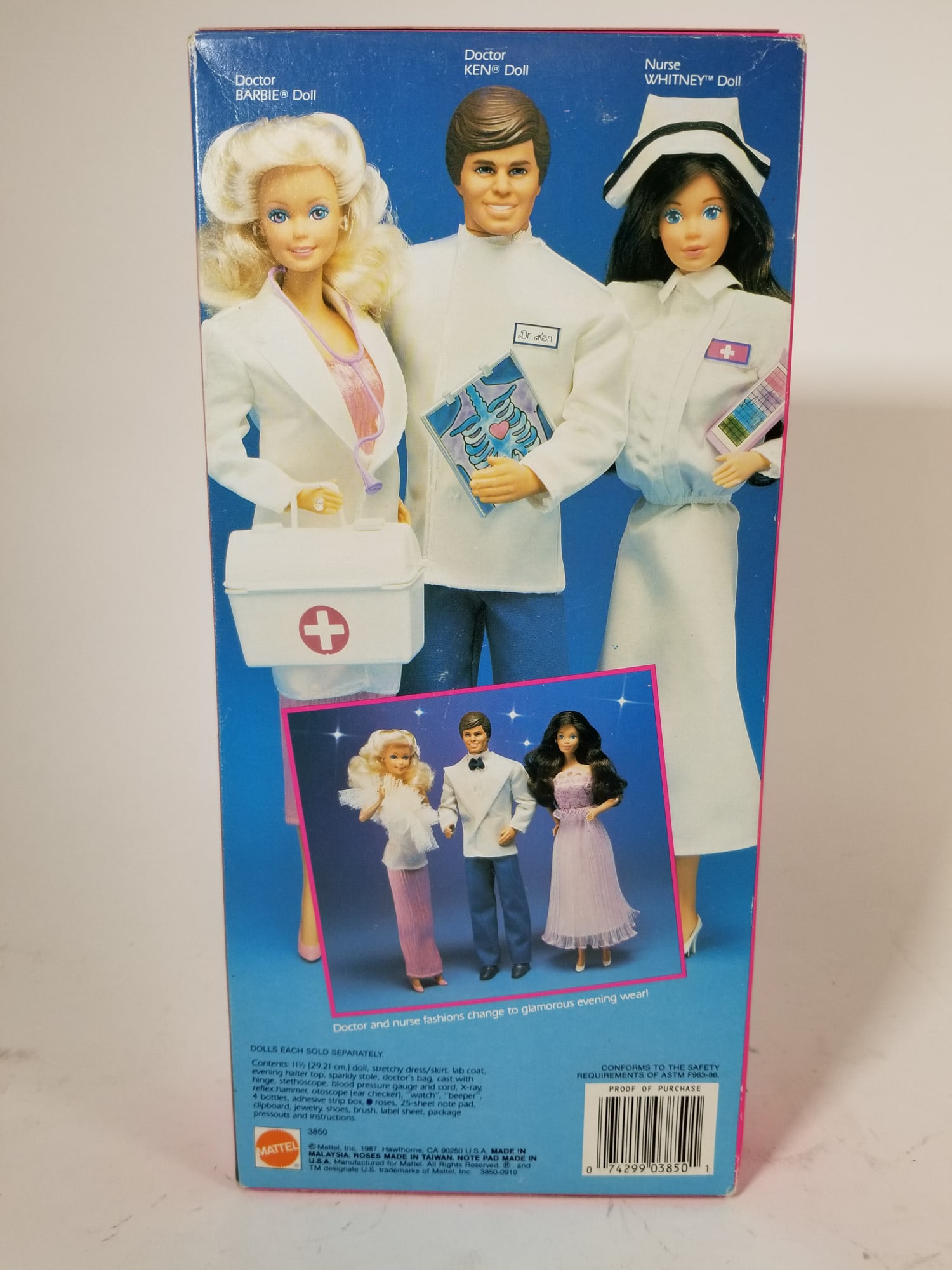 Mattel 1987 Doctor Barbie #3850 - 3