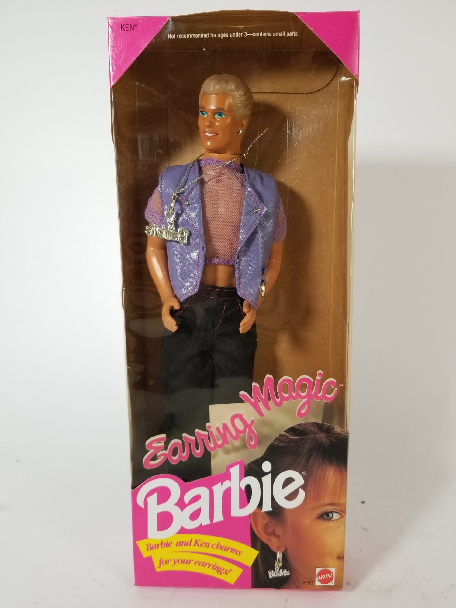Mattel 1992 Earring Magic Ken Doll #2290: Mattel 1992 Earring Magic Ken Doll #2290 Size 13" x 5" x 3" Literature Brooks Auction – Online Auction Terms & Conditions Contact: (856) 694-2960 | info@brooks.auction READ BEFORE YOU BID: We
