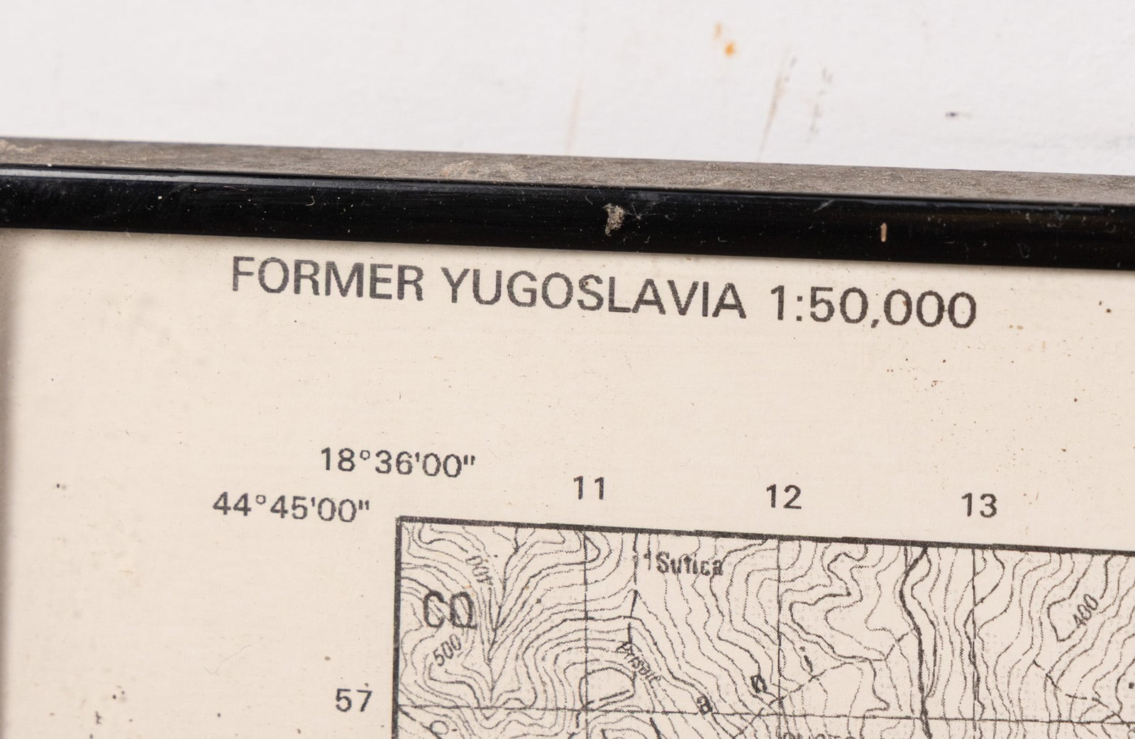 Tuzla, Bosnia, Decommissioned 1998 Landmine Map - 2