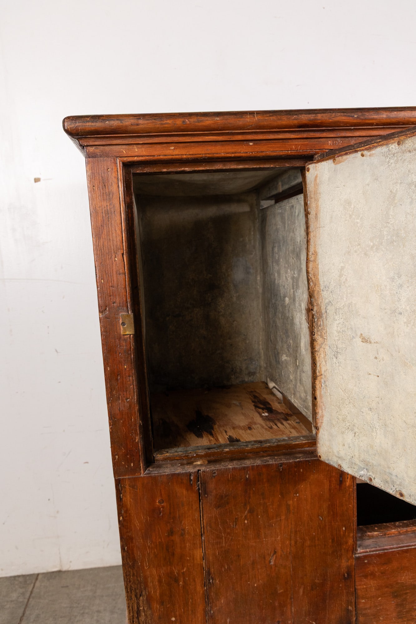 Mid to Late 19th Century Primitive Pine Ice Box - 6