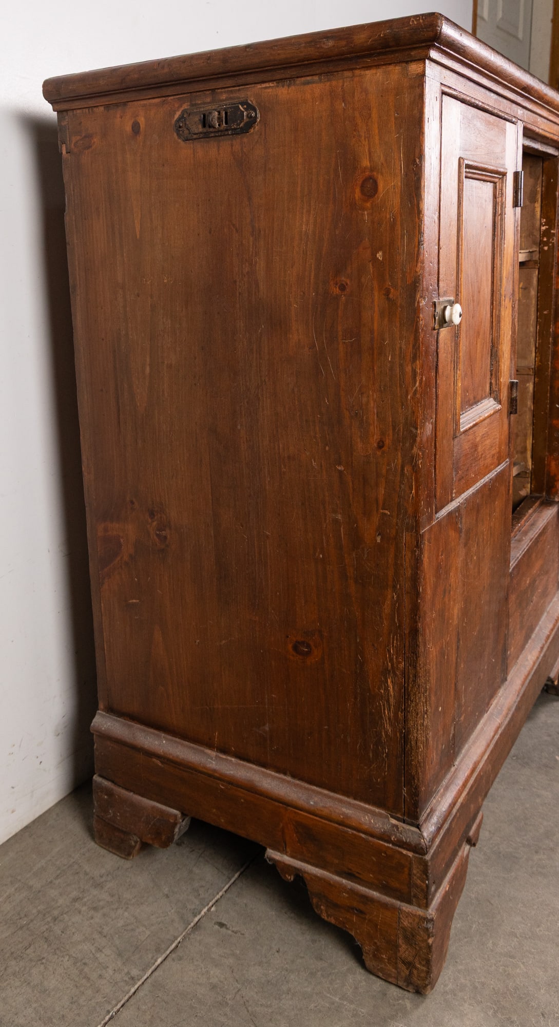 Mid to Late 19th Century Primitive Pine Ice Box - 7