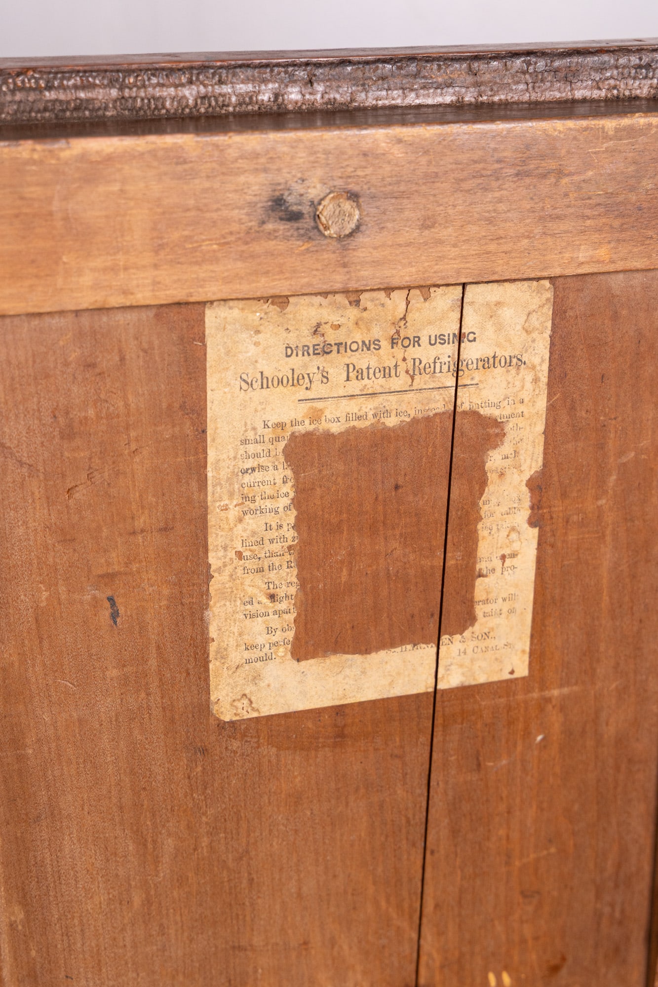 Mid to Late 19th Century Primitive Pine Ice Box - 8