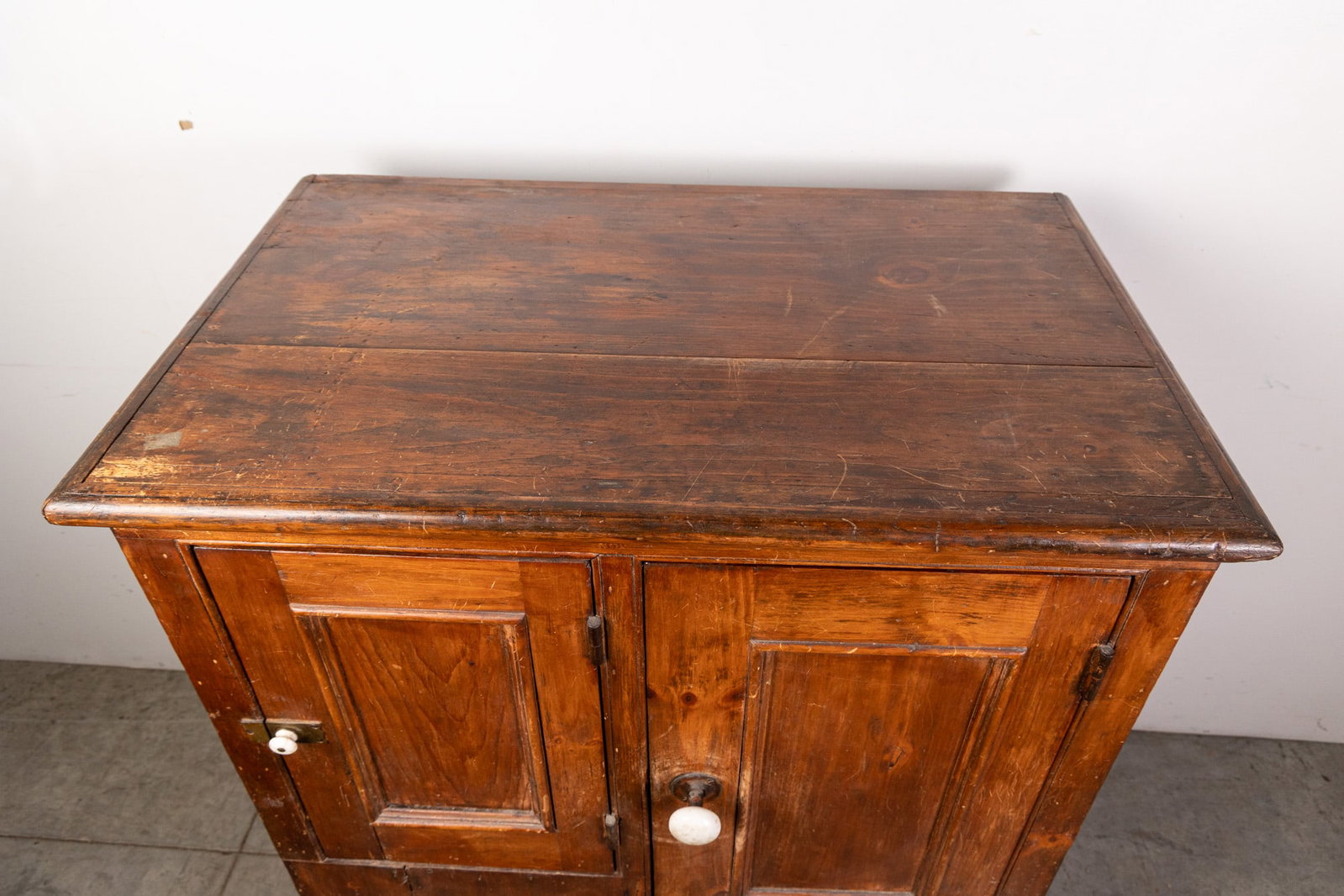 Mid to Late 19th Century Primitive Pine Ice Box - 9