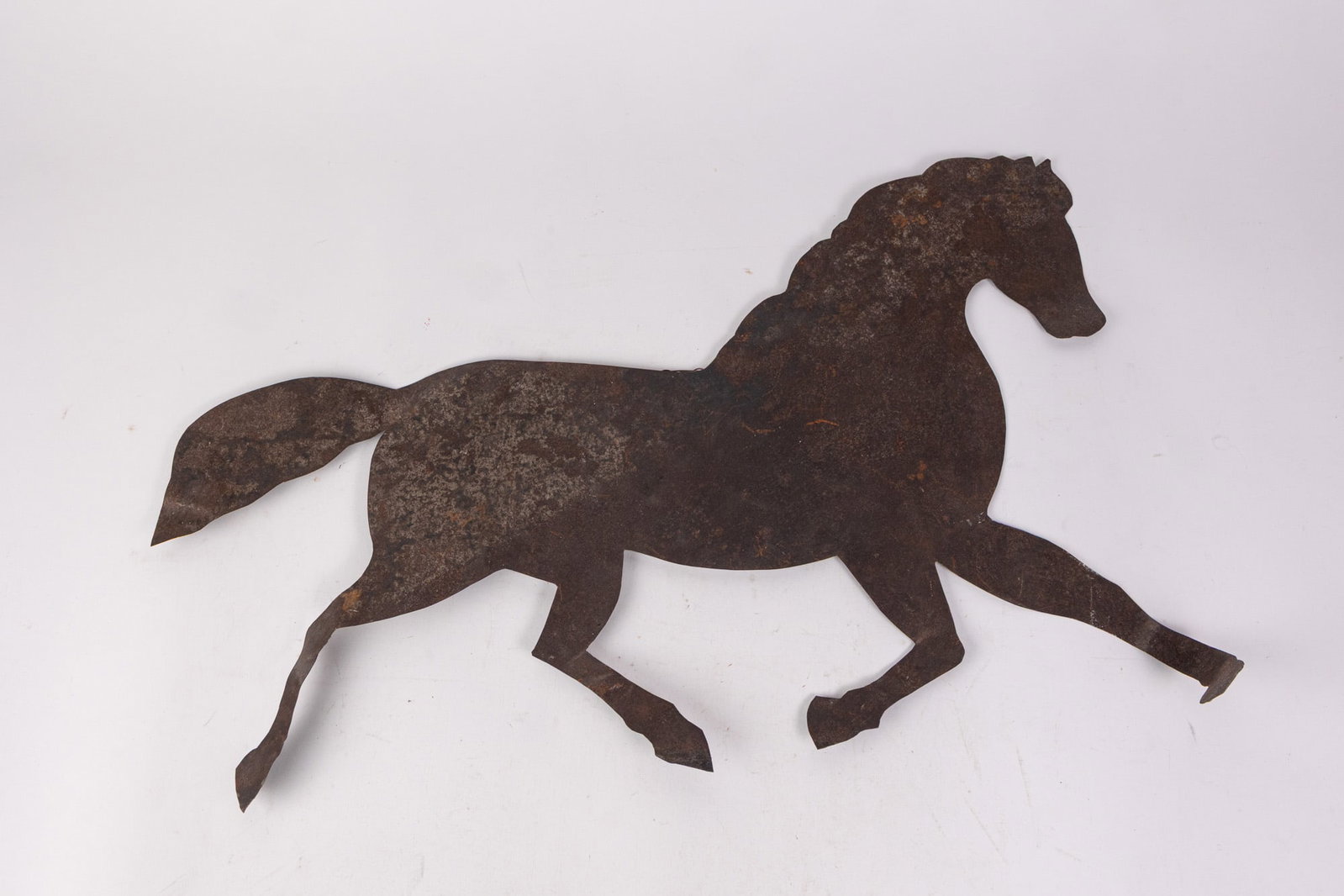 Primitive Iron Horse Decorative Silhouette Cut Out: Primitive Iron Horse Decorative Silhouette Cut Out Size 18" x 27" Literature Brooks Auction – Online Auction Terms & Conditions Contact: (856) 694-2960 | info@brooks.auction READ BEFORE YOU