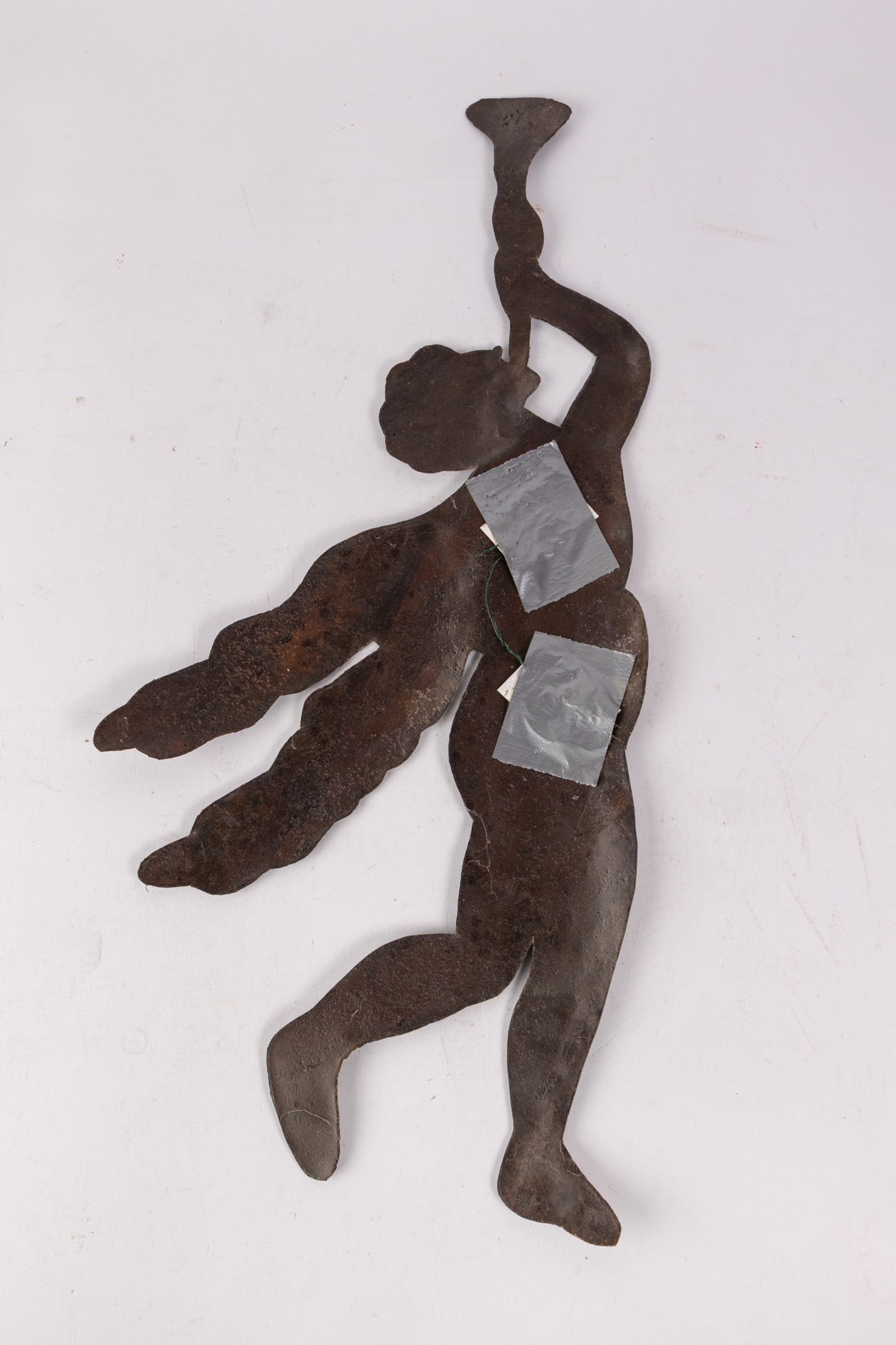 Primitive Iron Cherub Decorative Silhouette Cut Out - 3