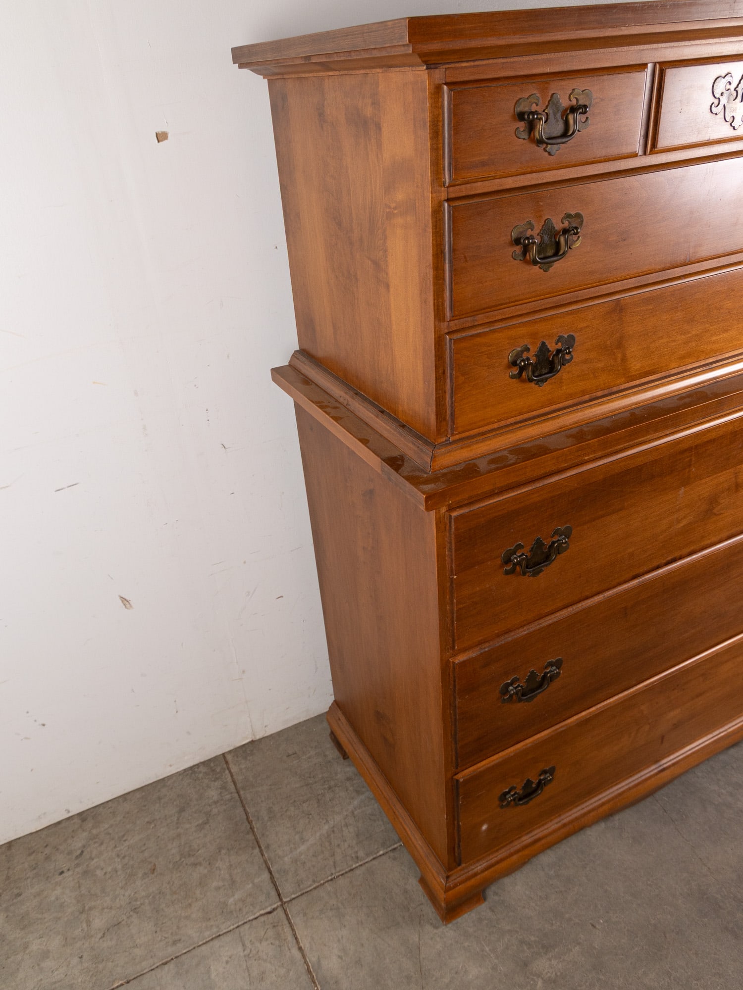 Young Company Hard Solid Maple Chest-on-Chest Dresser - 2