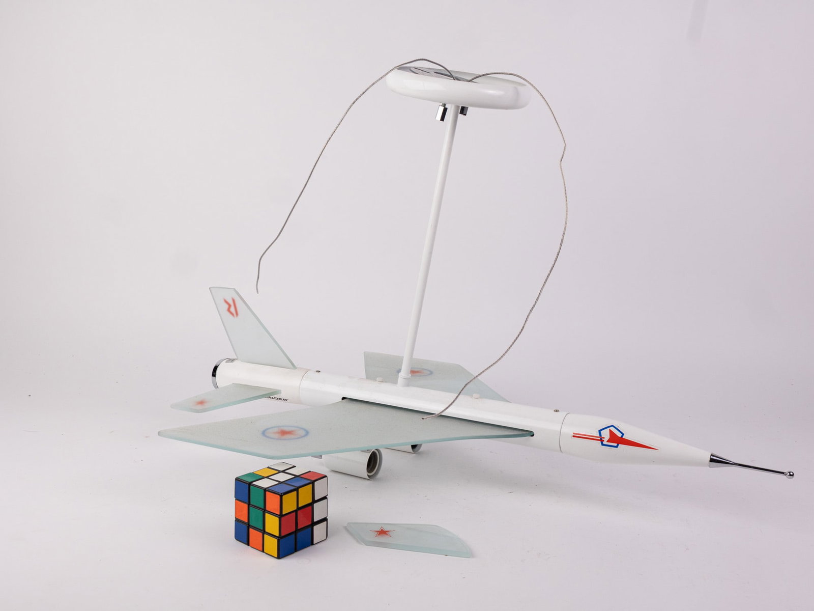 Vintage 80's Tupolev TU-22 Blinder Supersonic Bomber Light Fixture - 2