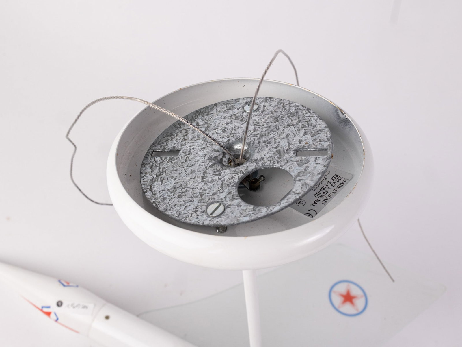 Vintage 80's Tupolev TU-22 Blinder Supersonic Bomber Light Fixture - 8