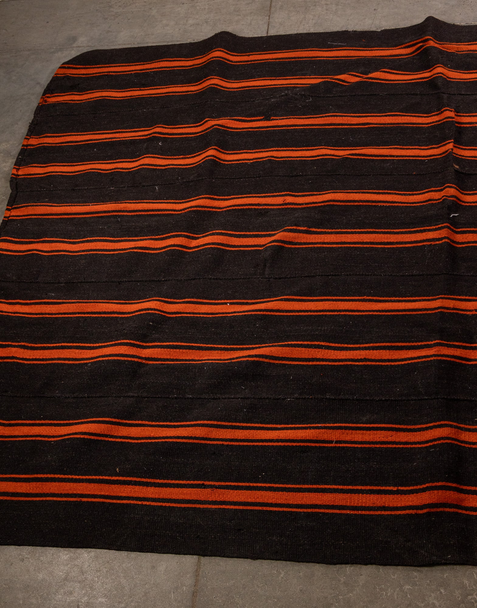 Large Vintage Turkish Striped Kilim Rug - 2