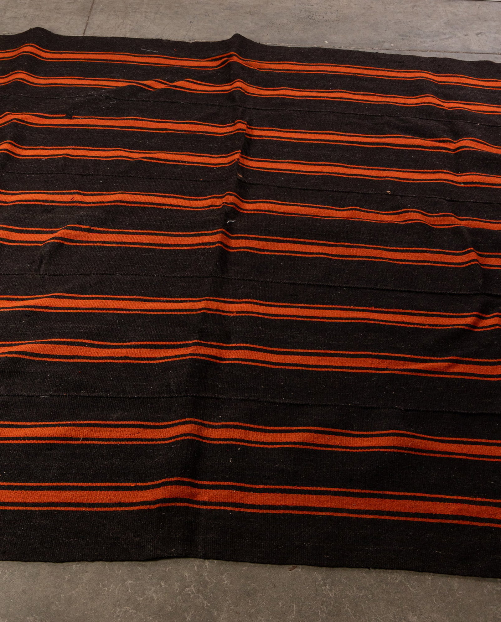 Large Vintage Turkish Striped Kilim Rug - 3